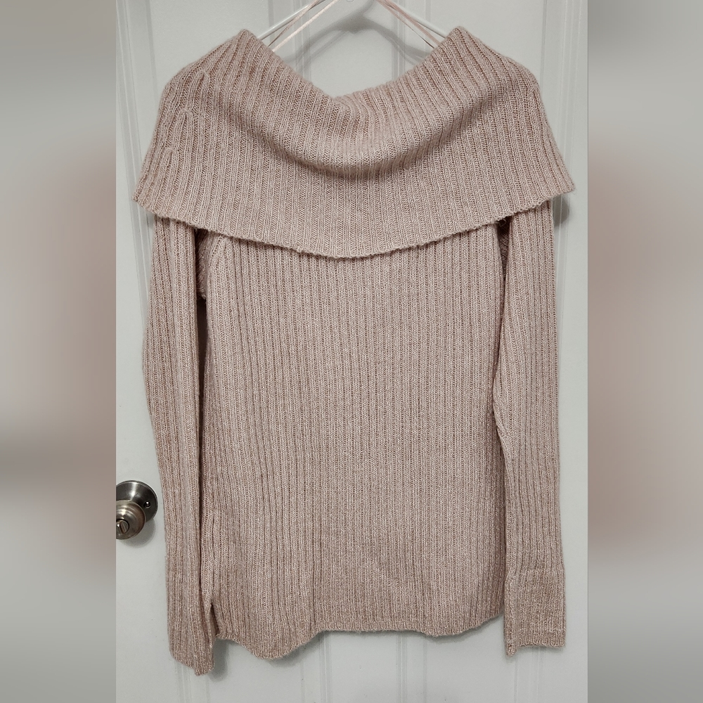 Design Lab Lord & Taylor Off The Shoulder Sweater pink size S